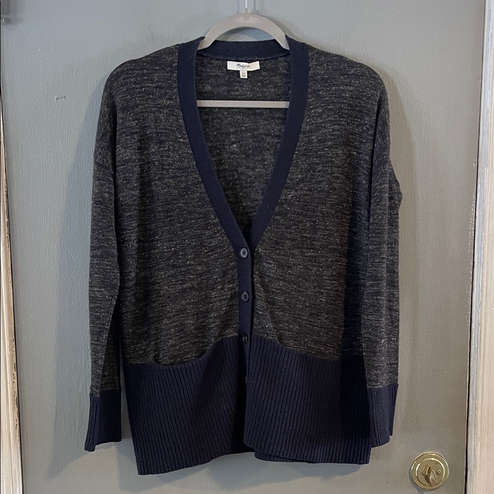 MADEWELL YARNMIX CARDIGAN MEDIUM WOOL ALPACA BLEND Size XS - Picture 4 of 8